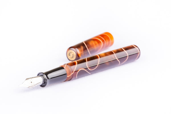 Stratos Amber Fountain Pen - James Finniss