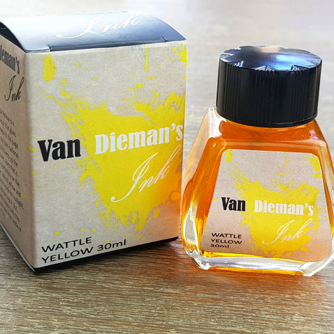 Wattle Yellow - Van Dieman's Fountain Pen Ink - Original Series